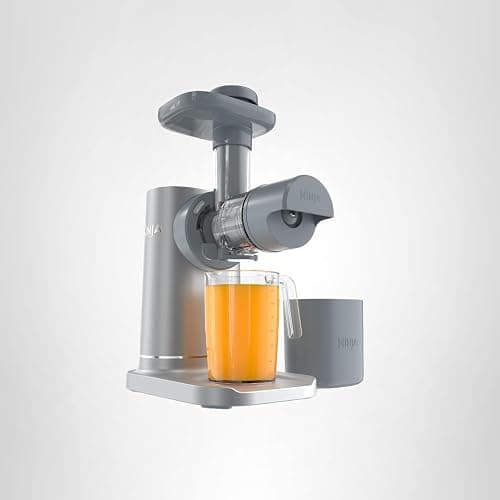 Ninja NeverClog Cold Press Juicer | Powerful Electric Slow Masticating Juicer with Pulp Control | XL Capacity | 24 oz. Juice Jug & 36 oz. Pulp Container | Dishwasher Safe | Gray | 150W | JC151​SL thumbnail 12