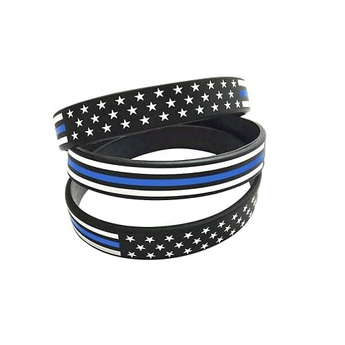 Great 1 American Flag Silicone Stretchable Bracelet 4-Pack thumbnail 4