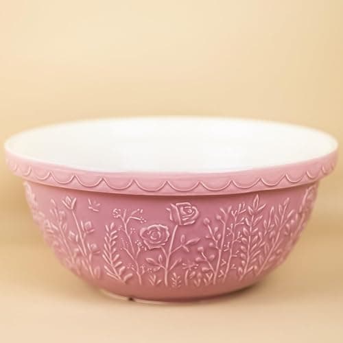 Mason Cash In The Meadow S12 (4.25 Qt) Mixing Bowl | Rose (Pink) thumbnail 2
