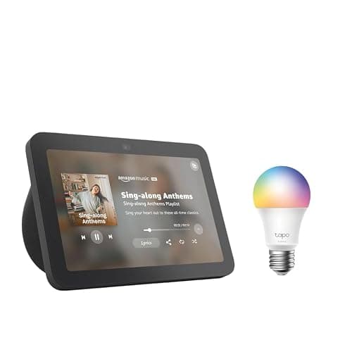 Echo Show 8 with TP-Link Tapo Smart Color Bulb - Image 1