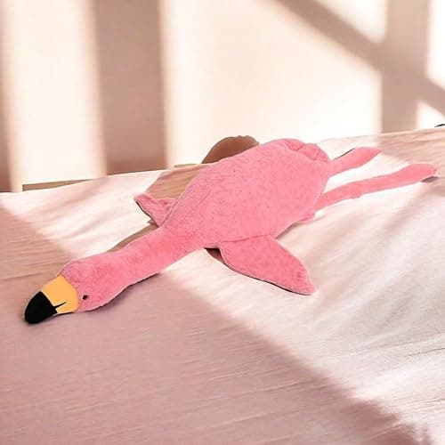 Huniupore 74.8in Flamingo Stuffed Animal Plush Pillow Cute Giant Flamingo Plush Toy Plush Soft Hugging Pillow Stuffed Animal Gift for Kids Birthday thumbnail 4