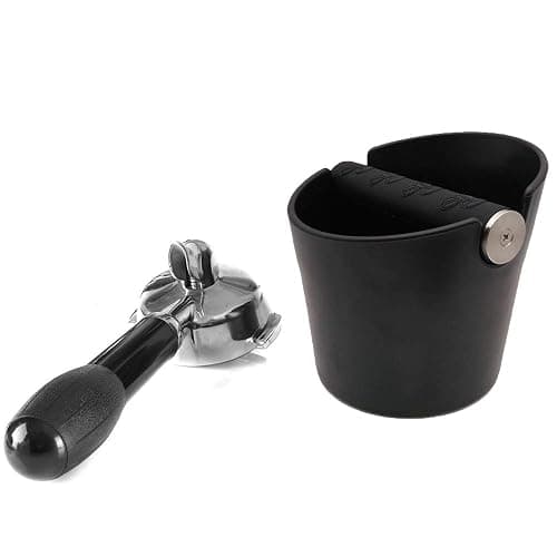 HOMEE Coffee Knock Box, 4.8in Barista Style Espresso Grounds Knock Box with Removable Heavy-Duty Knock Bar and Shock-Absorbent Durable and Non-Slip Base for Espresso Maker Accessories thumbnail 6
