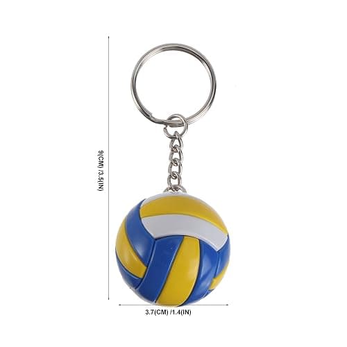 IMIKEYA 2 Pack Volleyball Keychains Sport Theme Key Ring 3d Leather Volleyball Stuff Trinkets Hanging Funny Keychain For Car Keys, Backpack Party Favors thumbnail 6