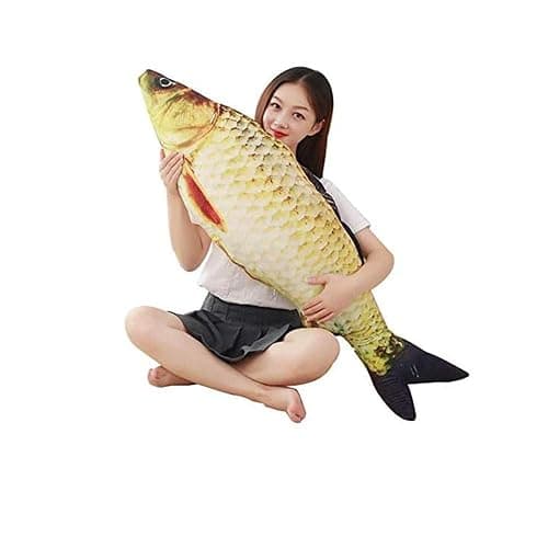 JULAN 3D Giant Soft Fish Cushion Pillow Carp Plush Pillow Stuffed Toy Throw Pillow for Home Decoration Gift Kids Pillow Stuffed Animal Toy (31inch/ 77cm) - Image 1