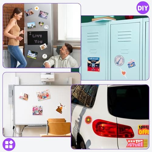 DIYMAG Printable Magnetic Sheets, 8Pcs 8.5 x 11 Inch Flexible Magnet Sheets Matte Non Adhesive Magnetic Paper for Inkjet Printer Photo DIY Crafts thumbnail 7