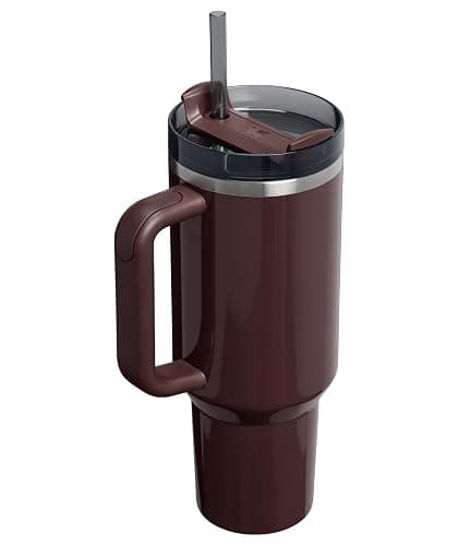 STANLEY Quencher H2.0 Tumbler with Handle and Straw 40 oz | Flowstate 3-Position Lid | Cup Holder Compatible for Travel | Insulated Stainless Steel Cup | BPA-Free | Mahogany Gloss thumbnail 4
