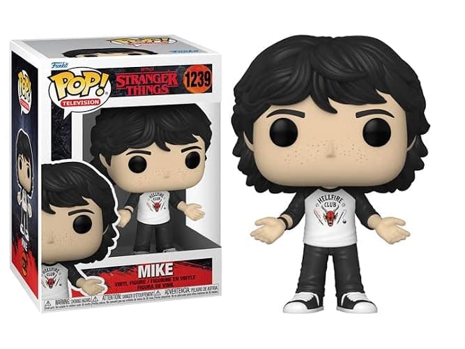 POP [Stranger Things - Mike Wheeler [Season 4] Funko Vinyl Figure (Bundled with Compatible Box Protector Case), Multicolor, 3.75 inches thumbnail 2