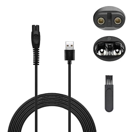 Azlanway 5 V USB-Ladekabel für Philips Norelco One Blade QP1924 QP2734 QP2724 QP2824 QP2834 S3243 MG5910 360 Series 2400 QP1424 X3001 MG5910 MG7910, USB-Netzkabel für Rasierer - Image 1