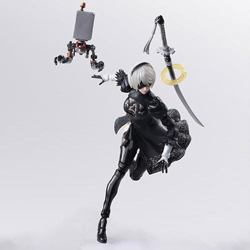 MABAIUDE 2B Action Figure 2B Statue - 5.9" Anime Figurine No.2 Type B 2Byorha Figure Joint Movable Head Changeable with Replaceable Accessories - PVC Handmade Collectible Gifts thumbnail 8