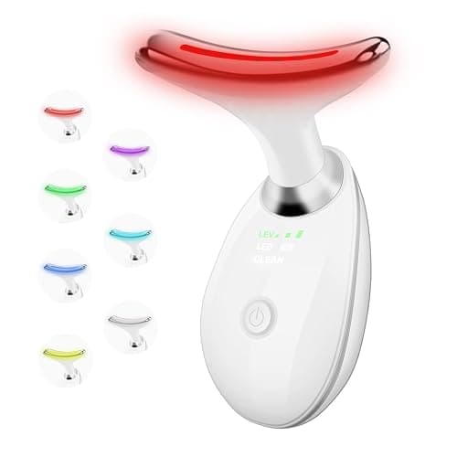 Facial Massager,7 Color LED Light Therapy for Face and Neck,Portable Beauty Skin Care Tools - Image 1