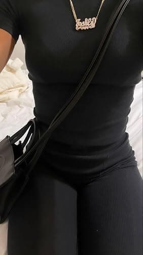 AYWA Two Piece Outfits for Women Fitted Crew Neck T-shirt High Waist Leggings Biker Shorts Matching Sets Streetwear thumbnail 4