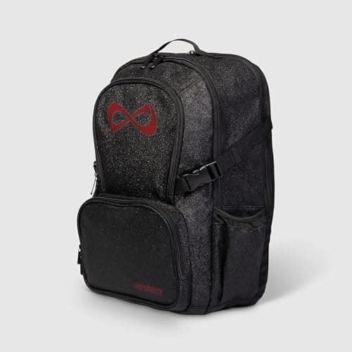 Nfinity Sparkle Backpack for Cheerleaders – Glitter Finish, Lightweight and Durable, with Ample Storage and Adjustable Straps thumbnail 2