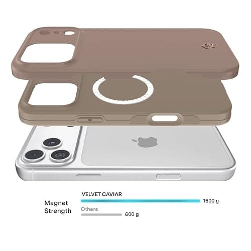 VELVET CAVIAR Case for iPhone 17 Pro Max | Compatible with MagSafe | 10ft Drop Tested | Smooth SatinShield Finish | Brown Cashmere Taupe thumbnail 4