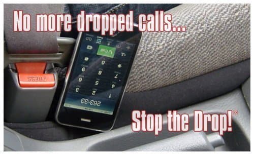 Drop Stop - The Original Patented Car Seat Gap Filler (As Seen On Shark Tank) - Between Seats Console Organizer, Set of 2 and Slide Free Pad and Light thumbnail 6