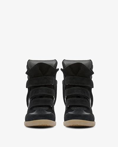 WJZDSJCO Wedge Sneakers for Women Heels Suede Hook and Loop High Heel Platform Tennis Round Toe Triple Strappy Band Casual Vintage Fashion Dressy Comfy Campus Trendy Retro thumbnail 3