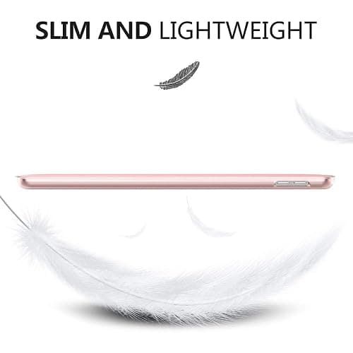 Moko Case for iPad 10.2 iPad 9th Generation 2021/ iPad 8th Generation 2020/ iPad 7th Generation 2019, Slim Stand Hard Back Shell Smart Cover Case for iPad 10.2 inch, Auto Wake/Sleep, Rose Gold thumbnail 8