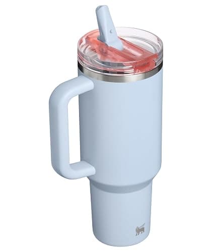 STANLEY Quencher ProTour Flip Straw Tumbler with Leakproof Lid 40 oz | Built-in Straw and Handle | Cup Holder Compatible for Travel | insulated Stainless Steel Cup | BPA-Free | Blue Dream thumbnail 4
