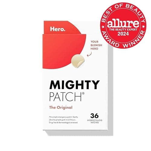 Mighty Patch™ Original patch from Hero Cosmetics – The #1 Hydrocolloid Acne Pimple Patch for Shrinking Zits and Whiteheads in 1 use; Nighttime Spot Stickers for Face and Skin (36 Count) thumbnail 2