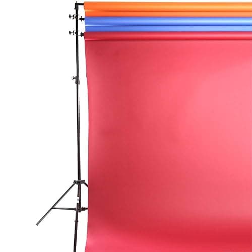 Savage Polevault Multiple Background Stand, 4 Crossbars Included for Multiple Backgrounds, Photo Backgrounds, Photography Accessories, Matte Black - Multi-pole mount thumbnail 3