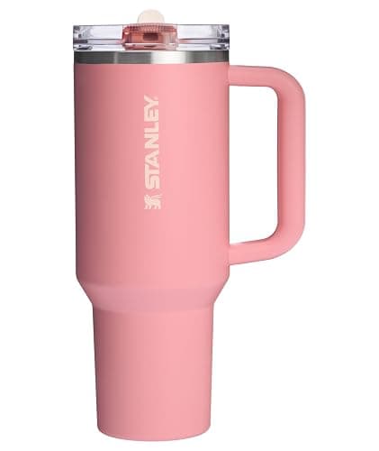 STANLEY Quencher ProTour Flip Straw Tumbler with Leakproof Lid 40 oz | Built-In Straw and Handle | Cup Holder Compatible for Travel | Insulated Stainless Steel Cup | BPA-Free | Pink Mesa - Image 1