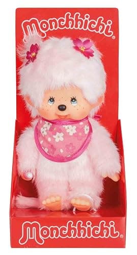 Monchhichi Sakura (Cherry Blossom) Girl Plush Toy - Pink - Image 1