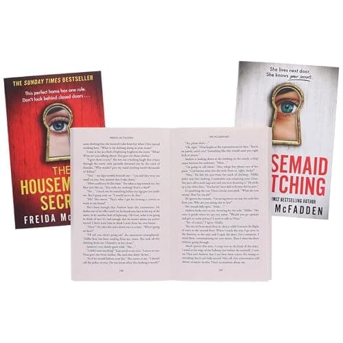 The Housemaid 3-Book Box Set Thriller Bundle -The Housemaid, The Housemaid’s Secret & The Housemaid Is Watching By Freida McFadden Crime, Suspense and Domestic Thriller Collection thumbnail 5