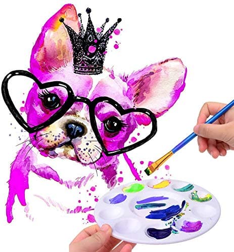 Hulameda Paint Tray Palettes, Plastic Paint Pallets for Kids or Students to Paints on School Project or Art Class-12pcs thumbnail 5