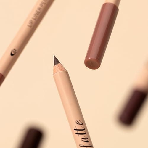 Aseawave Matte Lip Liner Set, 12 Colors Brown Tone Natural Lip Makeup, Ultra Fine Lip Liner & Eyeliner Set, Creamy, Long Lasting, High Pigmented Pencil, Various Shades of Brown thumbnail 6