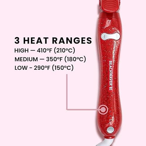 The Beachwaver Co. Rotating Curling Iron Ceramic Curling Iron - Largest Barrel Size for Long Hair! | Auto-Shut Off, Travel-Friendly, Dual Voltage thumbnail 4