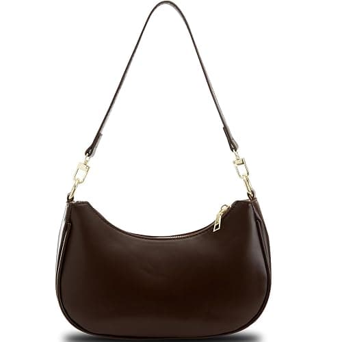 Shoulder Bags for Women Leather Cute Hobo Tote Handbag Under the Arm Purses Mini Clutch Purse with Zipper Closure thumbnail 3