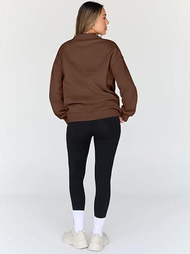 Trendy Queen Womens Oversized Sweatshirts Turtleneck Pullover Long Sleeve Hoodies Tops Fall Fashion Outfits 2025 Clothes thumbnail 4