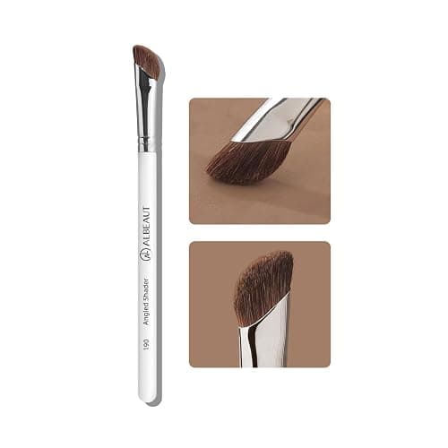 Albeaut Eyeshadow Brush, Angled Nose Contour Brow Bone Highlight Makeup Brush (190 angled shader) - Image 1