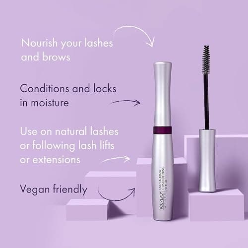 Nouveau Lashes Lash & Brow Conditioning Serum, Suitable for Use on Lash Extensions, Contains Powerful Antioxidants and Multi Vitamin Complex, Vegan, 8 ml thumbnail 8