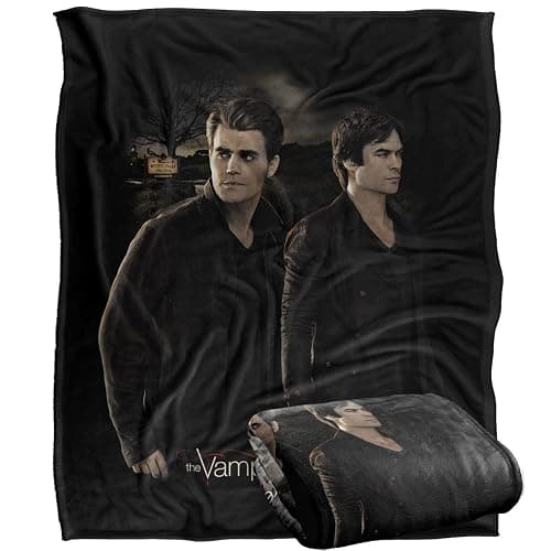 Vampire Diaries Brothers Officially Licensed Silky Touch Super Soft Throw Blanket 50" x 60" - Image 1