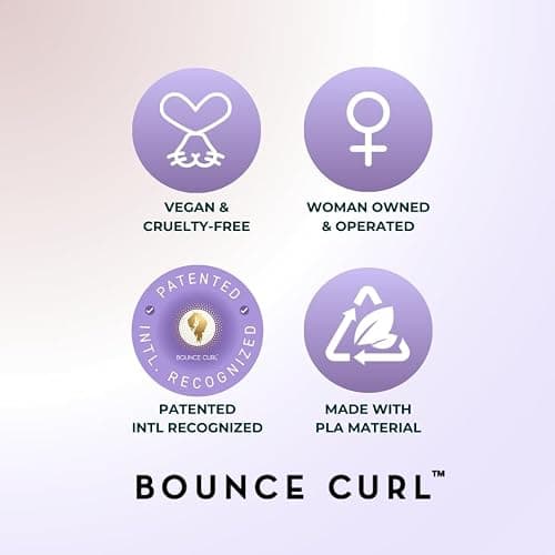 Bounce Curl Volume EdgeLift Brush, 5-in-1 Tool for Volumized Waves, Curls & Coils - Purple thumbnail 7
