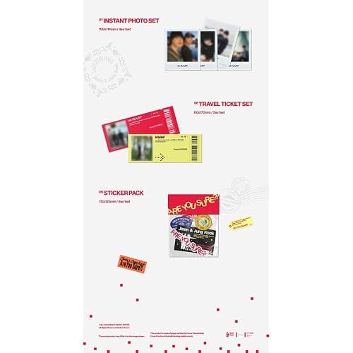 BTS JIMIN X JUNGKOOK [ARE YOU SURE?! Season2](PHOTOBOOK) + 3 Extra Photocards Set thumbnail 4