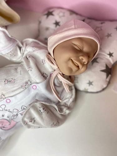DangTpor 20inch Reborn Doll Kits Size Already Painted Lifelike Unpainted Unfinished Reborn Blank Kit DIY Molds (April) thumbnail 4