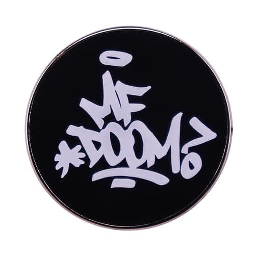 MF DOOM Pins Hip Hop Music Brooch Pin Metal Badge Punk Enamel Brooch Pin Fashion Enamel Pins Jewellery Gifts for Clothing Backpack Hat Decoration Accessory for Men Women Gifts - Image 1