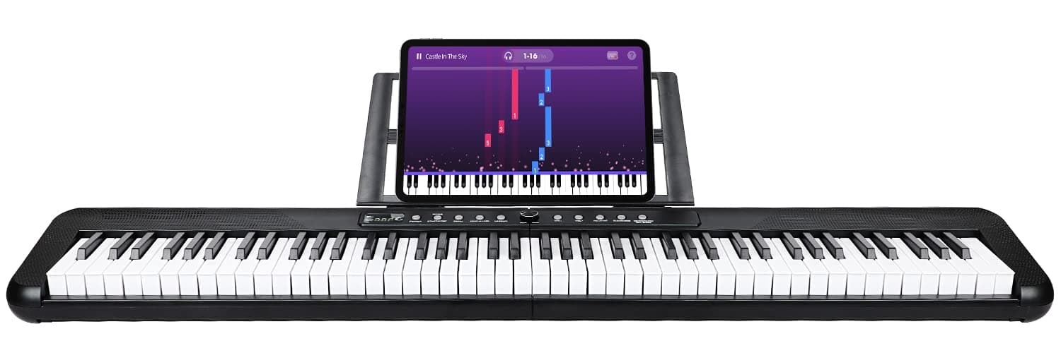 88 Key Digital Piano, Semi Weighted Electronic Keyboard Piano with Music Stand, Power Supply, Bluetooth, MIDI, for Beginner Professional at Home, Stage - Image 1