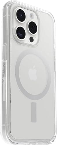 OtterBox iPhone 15 Pro (Only) Symmetry Series Clear Case - (Clear), Snaps to MagSafe, Ultra-Sleek, Raised Edges Protect Camera & Screen thumbnail 3