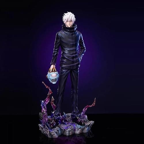 YLEAFUN JJK Anime Figure Model 34cm Jogo Action Figure Statue Interchangeable Head PVC Figures Collectible Desktop Ornaments for Fans thumbnail 2