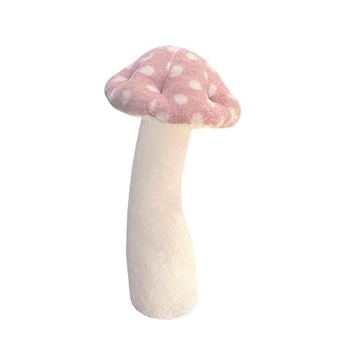 Hofun4U Mushroom Plush Pillow - 30 inch Mushroom Shaped Stuffed Long Pillow - Mushroom Stuffed Pillow - Christmas Birthday Sofa Home Decoration (Pink) - 30 inch - Pink - Image 1