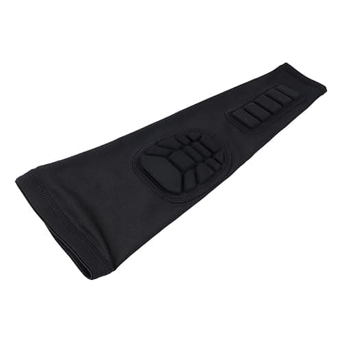 Laroal Padded Arm Sleeves,Crashproof Elbow Forearm Pads Compression Protection Support for Football Basketball Volleyball,2 Pack Black thumbnail 4