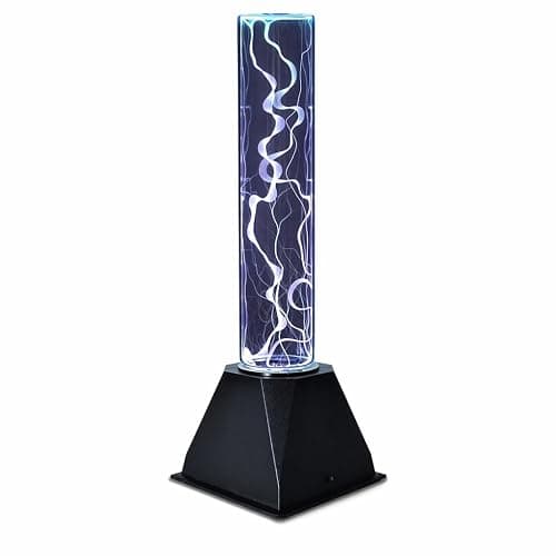PUXTIW 12 inch Plasma Tube,Fancy Club Decor and Science Education Gifts,Plasma Ball Sensor Lighting Plate with Music,Voice and Touch Response(Clean and Transparent lamp Tube) - Image 1