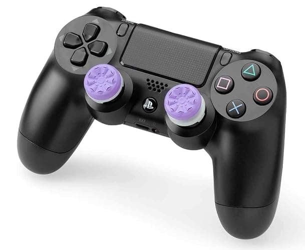 KontrolFreek FPS Freek Galaxy Purple for PlayStation 4 (PS4) and PlayStation 5 (PS5) | Performance Thumbsticks | 1 High-Rise, 1 Mid-Rise | Purple thumbnail 2
