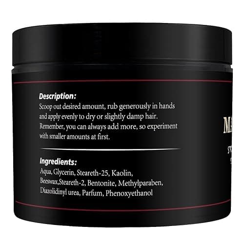 CNNY Men's Hair Styling Clay 3.53 oz, Firm Hold, Matte Finish, Hair Clay with Natural Ingredients, Add Volume & Texture, Premium Men’s Hair Type thumbnail 6