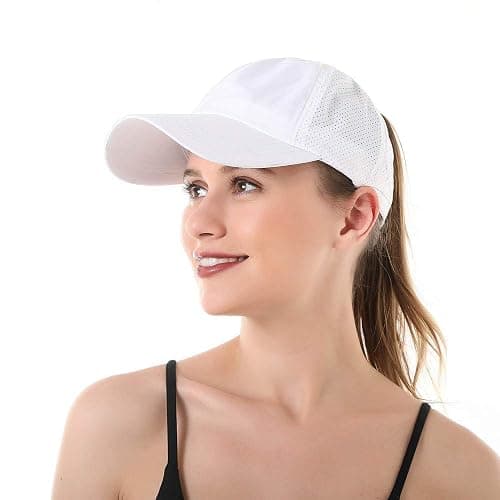 Bonvince Womens Criss Cross Ponytail Hat Quick Drying Baseball Cap Sun Hats UV Protection Sport Cap thumbnail 9