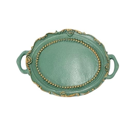 Decorative Jewelry Plate Resin Retro Jewelry Dish Mini Jewelry Display Tray Necklace Earrings(Color 1) thumbnail 9