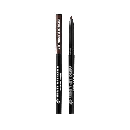 Ruby Kisses Auto Lip Liner Pencil (Dark Brown 3 Pack), Long Lasting & Non-Fading, Smooth Application, Non-Feathering with Rich Pigmented Color, No Sharpener Needed, Ideal for Full Lips Look thumbnail 2