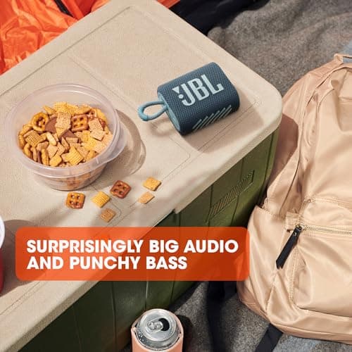 JBL Go 3 - Portable Mini Bluetooth Speaker, big audio and punchy bass, IP67 waterproof and dustproof, 5 hours of playtime, speaker for home, outdoor and travel (Teal) thumbnail 3